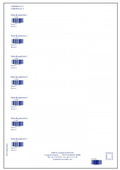 Papier semblable au type A : sélectionnez le courrier ORDOADULSECUR-A