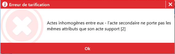 Le message « Actes inhomogènes entre eux – l'acte secondaire ne porte pas les mêmes attributs que son acte support » peut s'afficher lors de la création d'un…