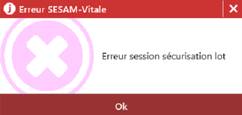 Ce message apparaît dans le module télétransmission (bouton Télétrans.) en cliquant sur Mise en forme et Connexion