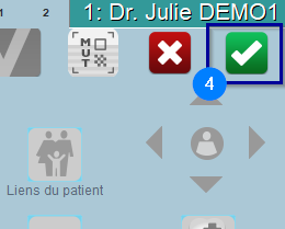 Validez la fiche avec la coche verte