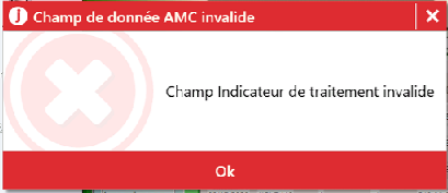 Ce message apparaît à la génération de la FSE. Il faut ressaisir la mutuelle du patient