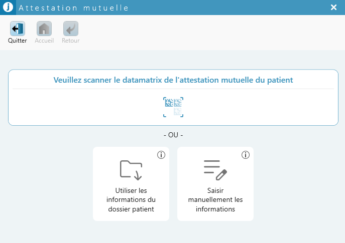 Cliquez sur Recommencer, puis sur Saisir manuellement les informations