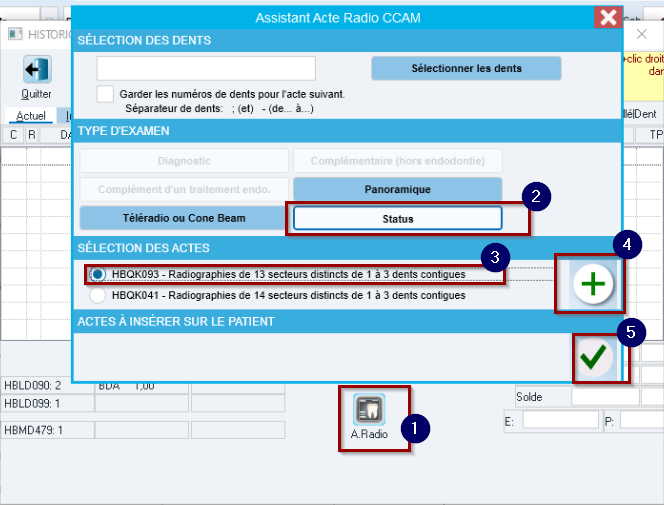 Cliquez sur Valider pour enregistrer