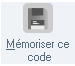 Si le bouton Mémoriser ce code est grisé, un acte de votre bibliothèque utilise déjà le même code mnémonique : modifiez-le pour qu'il soit unique