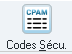 Pour voir les codes NGAP, cliquez sur Codes Sécu.