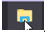 Icône de l'explorateur de fichiers Windows dans la barre des tâches.