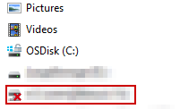 Lecteurs de Ce PC : un lecteur réseau connecté et un lecteur réseau marqué d'une croix rouge.