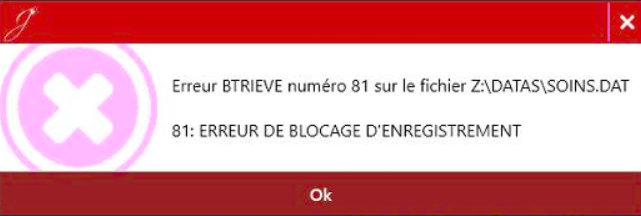 Ce message peut apparaître à la saisie d'un acte dans l'historique de soins ou d'un rendez-vous dans l'agenda. L'historique ou l'agenda peut aussi apparaître…