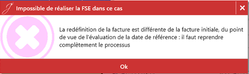 Cette erreur est causée par les informations ADRi