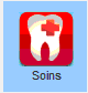 Cliquez sur l'icône Soins
